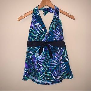 Swimsuits For All Halter Tankini Top